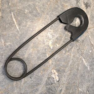 Pottery Barn RARE! rustic oversized (approx 32”)  wood safety-pin wall decor